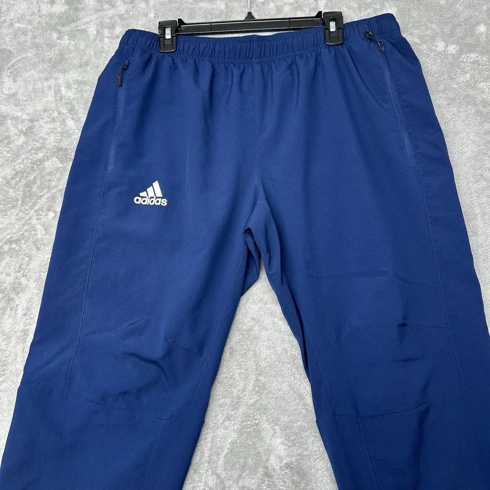 Adidas Adult Hockey Rink Navy Blue Pants Aeroready Mens Size Extra Large XL